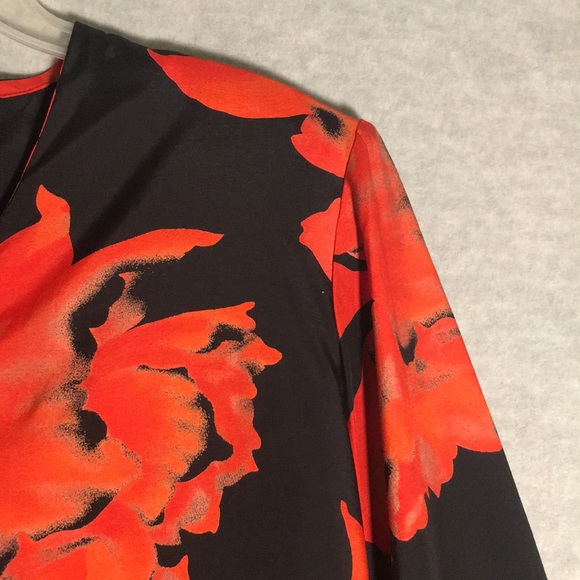 SOLITAIRE Long Line Mandarin Style Oversized Relaxed Fit V Neck Comfy Button Top - Picture 5 of 16